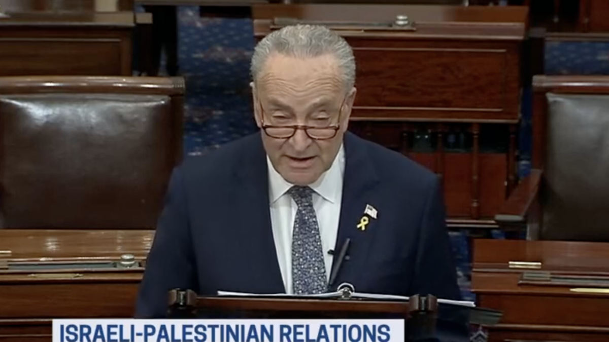 Chuck Schumer talks about Israel on the Senate floor